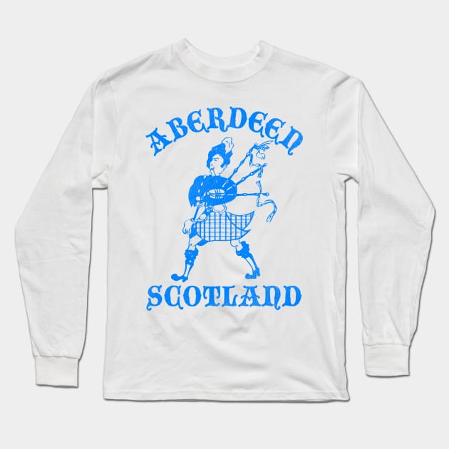 Aberdeen Scotland Retro Tourist Souvenir Long Sleeve T-Shirt by darklordpug